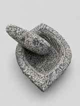 Traditional Handmade Boat Shape Mortar Pestle Set  (Ariyuva Kallu)