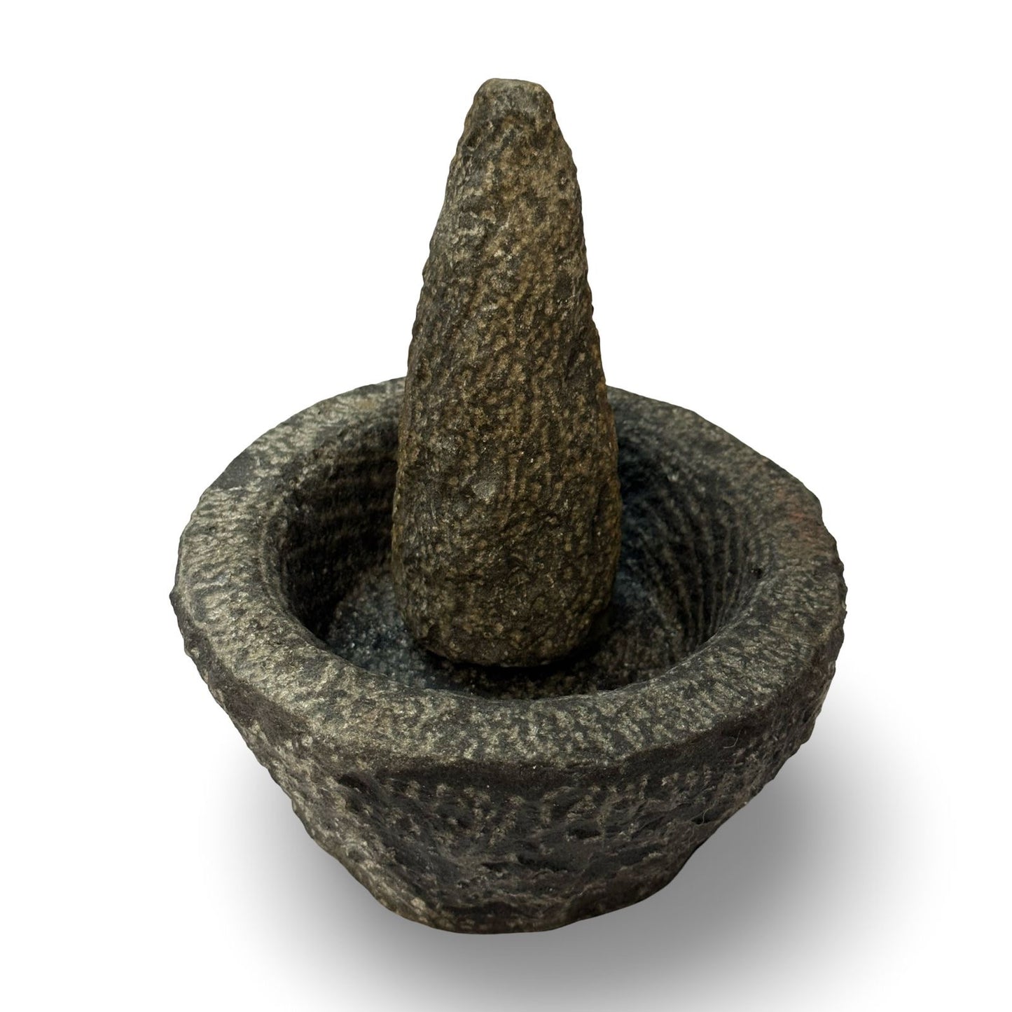 Handmade Round Mortar Pestle Set Large