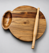 Teak wood chapati mane (roti maker)