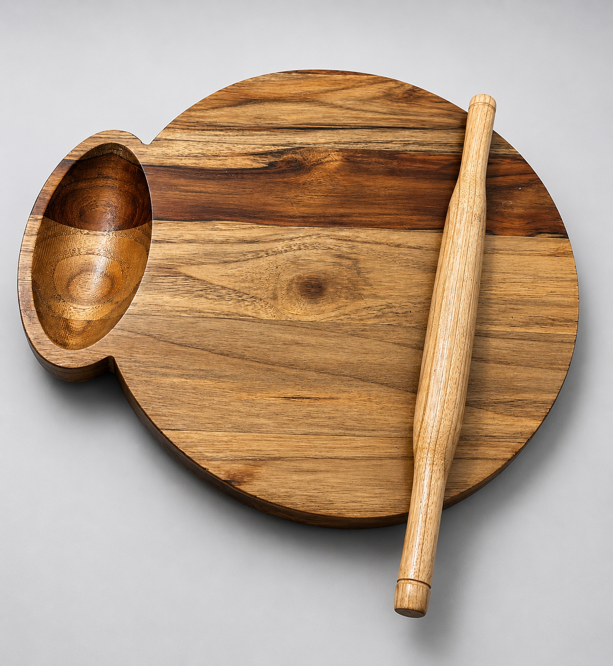 Teak wood chapati mane (roti maker)