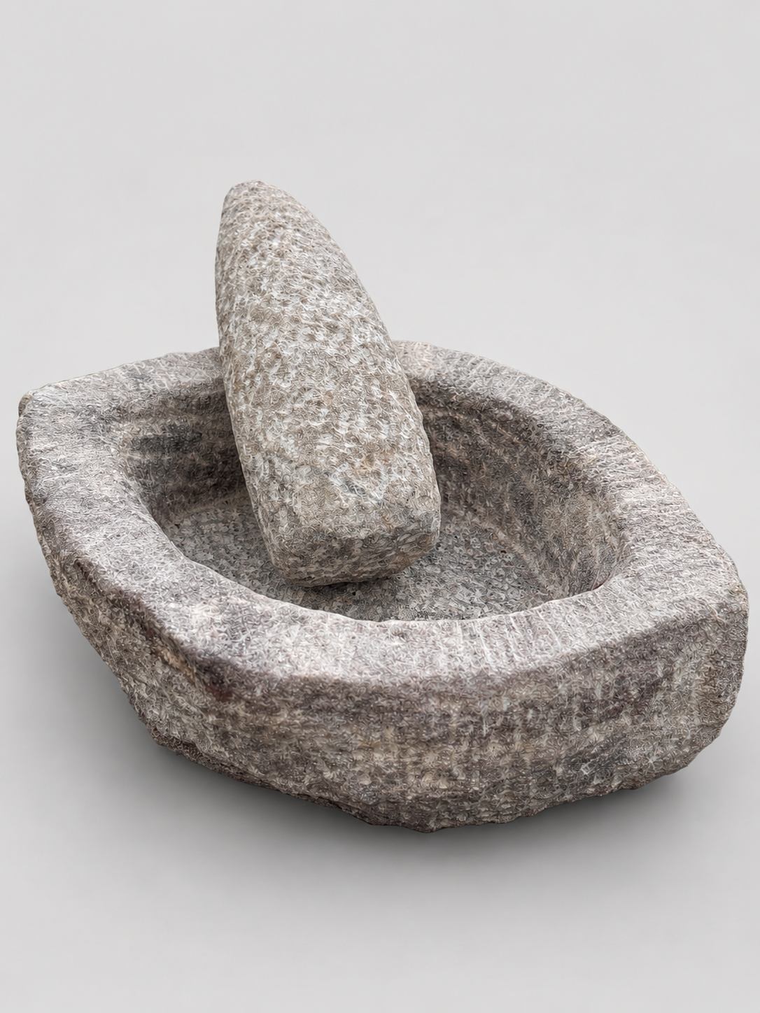 Handmade Red Stone Mortar Pestle Small