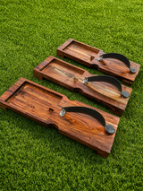 acacia Traditional Wooden chopper and coconut scraper