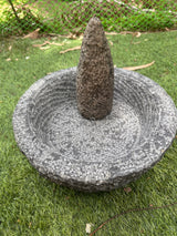 Handmade Round Mortar Pestle Set Extra Large