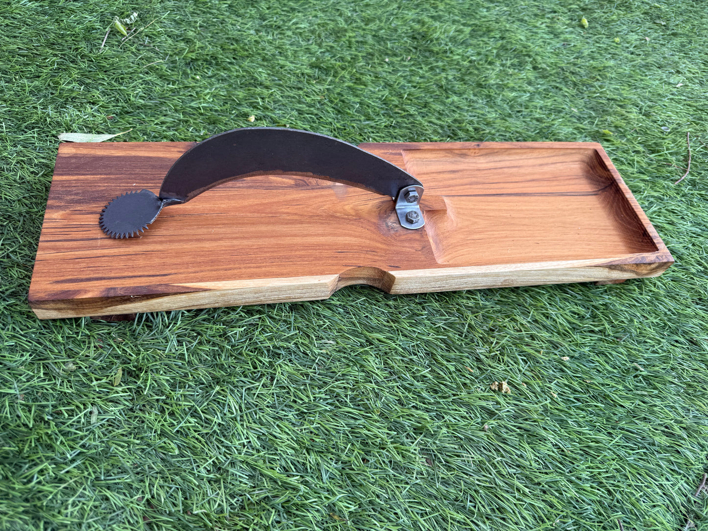 Teak wood Vegetable cutter and coconut scraper