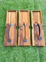 Teak wood Vegetable cutter and coconut scraper
