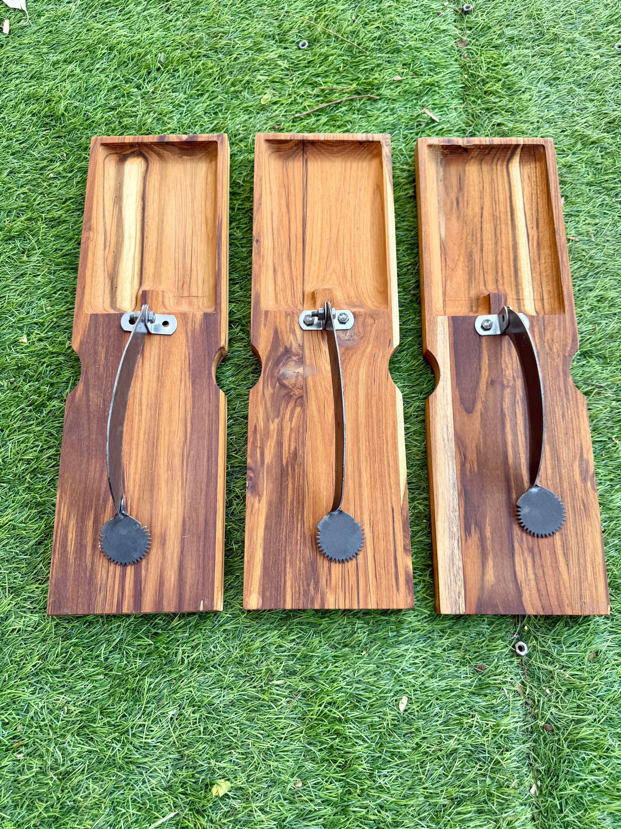 Teak wood Vegetable cutter and coconut scraper
