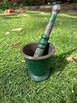 Round Mortar Pestle Kutani