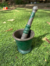Round Mortar Pestle Kutani