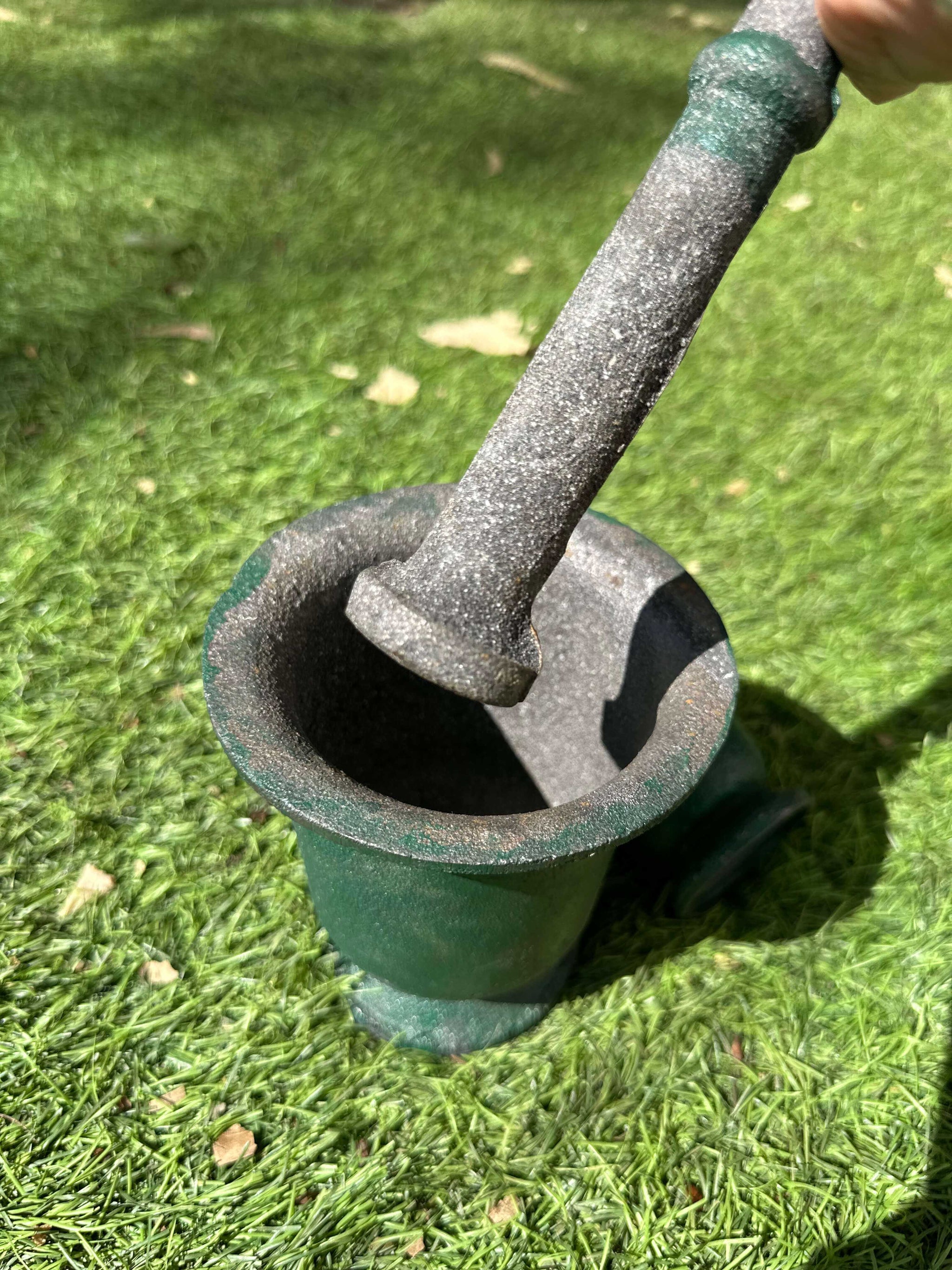 Round Mortar Pestle Kutani