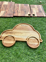 Children Special Car Teak Wood Serving Platter