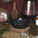 Round shape iron kadai