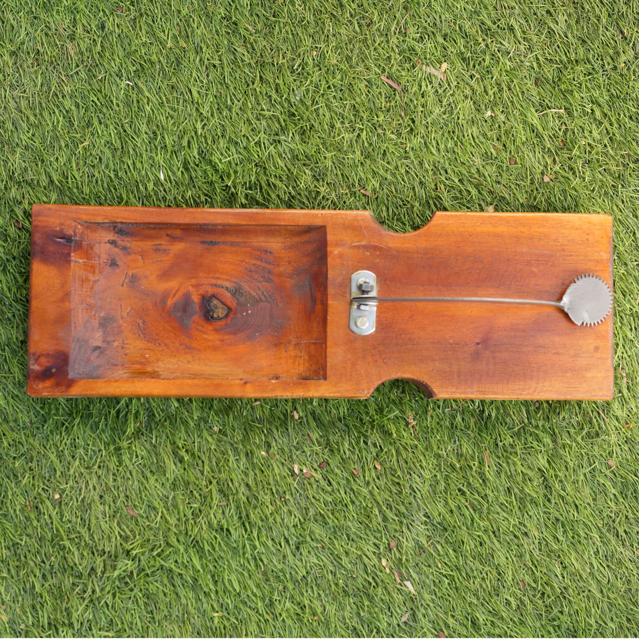 Teak wood Vegetable cutter and coconut scraper