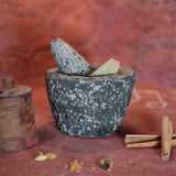 Handmade Boat Shape Mortar Pestle Set  (Ariyuva Kallu)