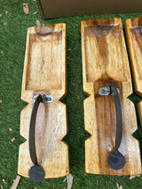 Mango Wood Vegtable Cutter and Coconut Scraper