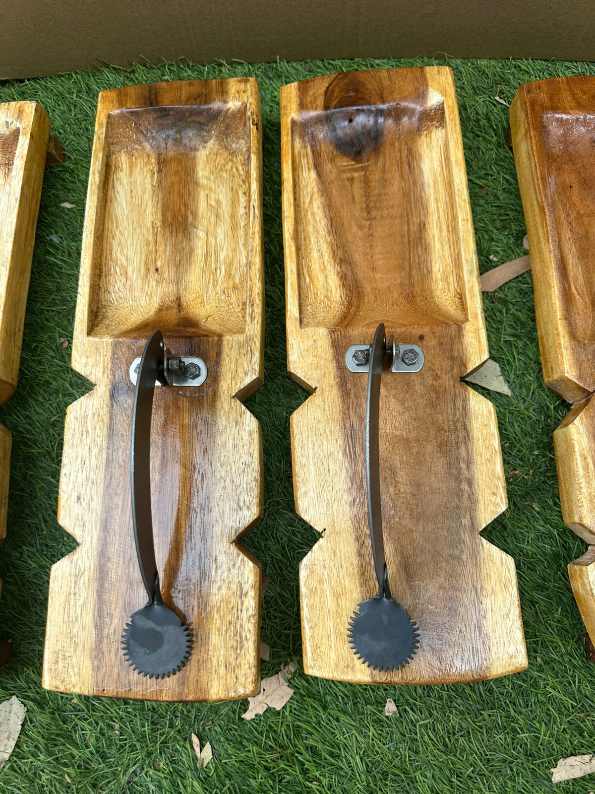 Mango Wood Vegtable Cutter and Coconut Scraper